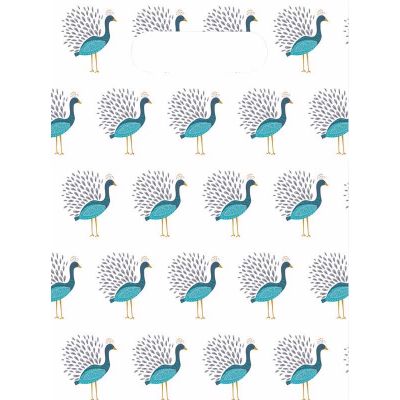 Peacock Party Bags (pack quantity 6) 