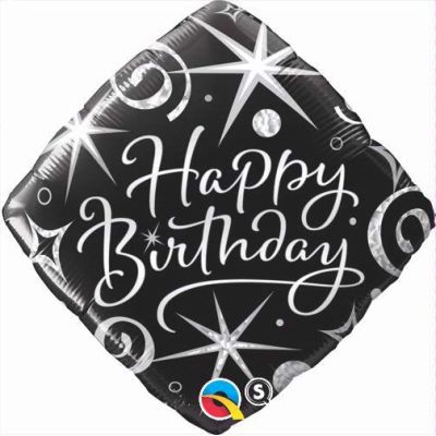 18 Inch Birthday Diamond Foil Balloon