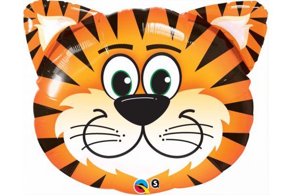 30 Inch Tickled Tiger Super Shaped Foil Balloon