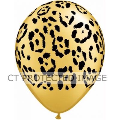  11 Inch Leopard Spots Qualatex (pack quantity 25) 