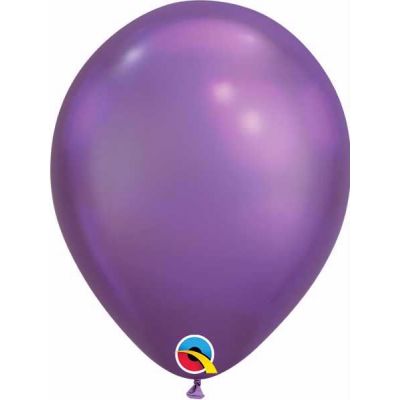  7 Inch Purple Chrome Qualatex (pack quantity 100) 