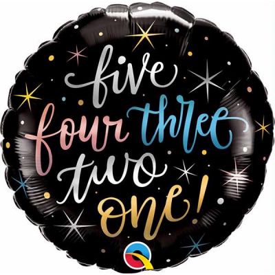 18 Inch Five Four Three Two One Foil Balloon