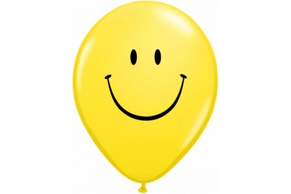  11 Inch Smiley Face Qualatex (pack quantity 25) 