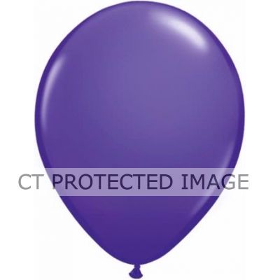  11 Inch Purple Violet Plain Qualatex (pack quantity 100) 