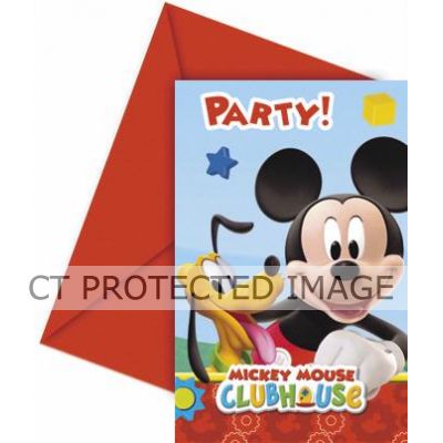  Playful Mickey Invitations (pack quantity 6) 