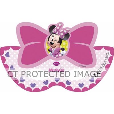  Minnie Bow-tique Die-cut Paper Masks (pack quantity 6) 