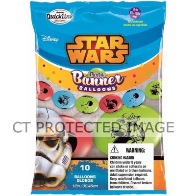  Star Wars Party Banner Balloons (pack quantity 10) 