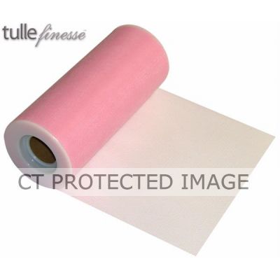 6 Inch 26yd Light Pink Tulle Finesse