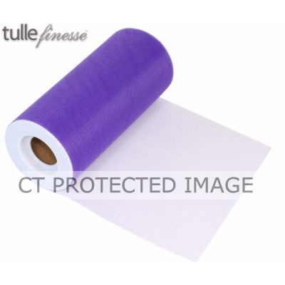 6 Inch 25yd Purple Tulle Finesse