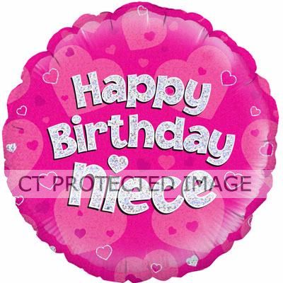 18 Inch Niece Birthday Foil Balloon