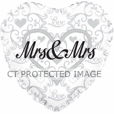 18 Inch Mrs & Mrs Foil Balloon