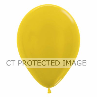  12 Inch Metallic Yellow Sempertex (pack quantity 50) 