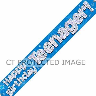 9ft Banner Teenager Blue