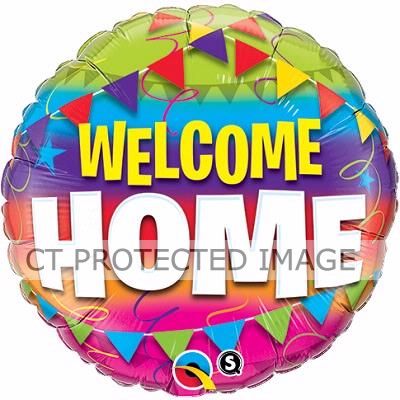 18 Inch Welcome Home Pennants Foil