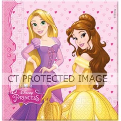  Disney Princess 33cm Napkins (pack quantity 20) 