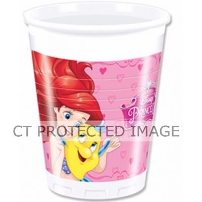  Disney Princess Plastic Cups (pack quantity 8) 