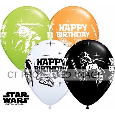  11 Inch Star Wars Birthday Qualatex (pack quantity 25) 
