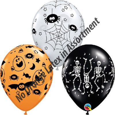  11 Inch Spooky Assorted Qualatex (pack quantity 25) 
