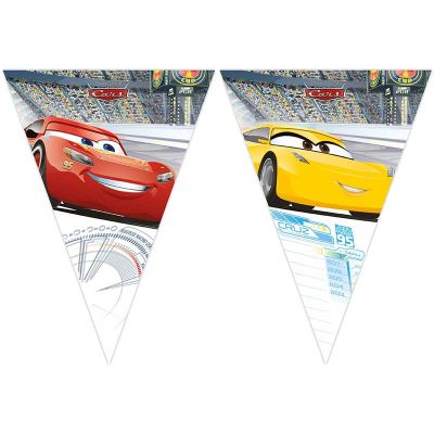 Cars 3 Triangle Flag Banner