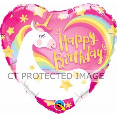 18 Inch Birthday Magical Unicorn Foil Balloon