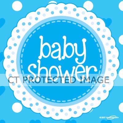  Baby Shower Blue Napkins (pack quantity 16) 