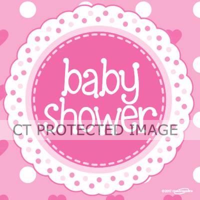  Baby Shower Pink Napkins (pack quantity 16) 