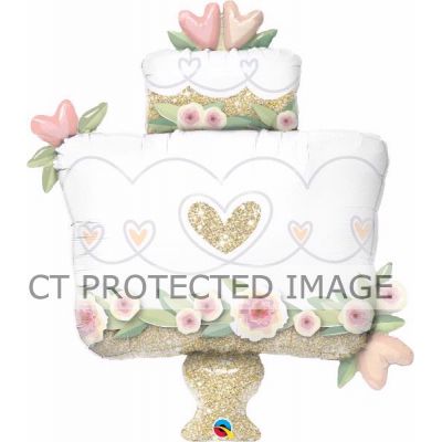 41 Inch Glitter Gold Wedding Cake Foil