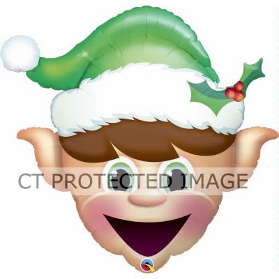 35 Inch Christmas Elf Super Shaped Foil Balloon