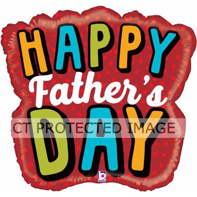 28 Inch Bold Fathers Day Word Shape Foil