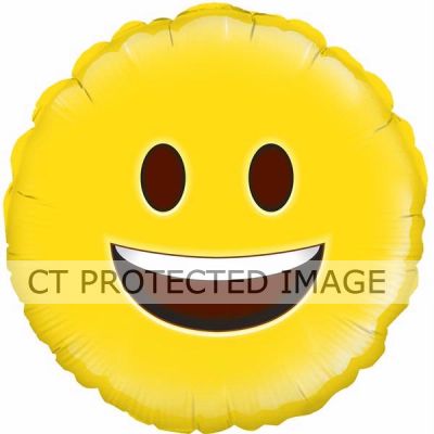 18 Inch Happy Emoji Foil Balloon