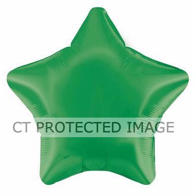 19 Inch Green Star Foil Balloon