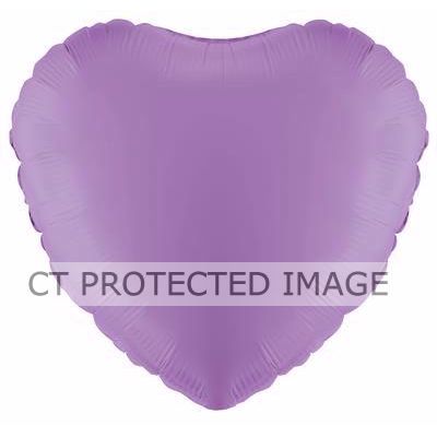 18 Inch Pastel Lavender Heart Foil Balloon