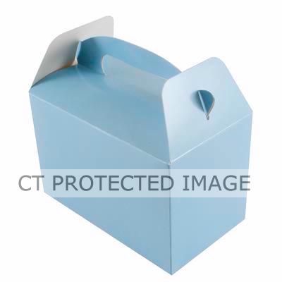  Light Blue Party Boxes (pack quantity 6) 