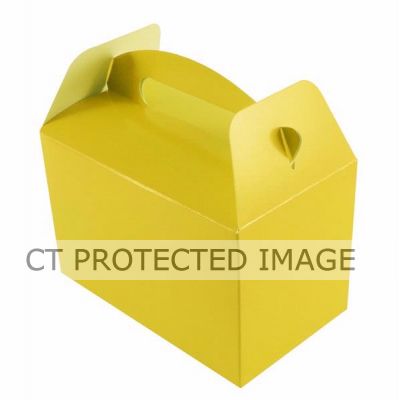  Yellow Party Boxes (pack quantity 6) 