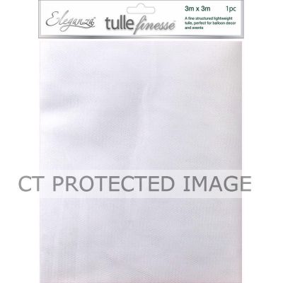 3m X 3m White Tuille Sheet