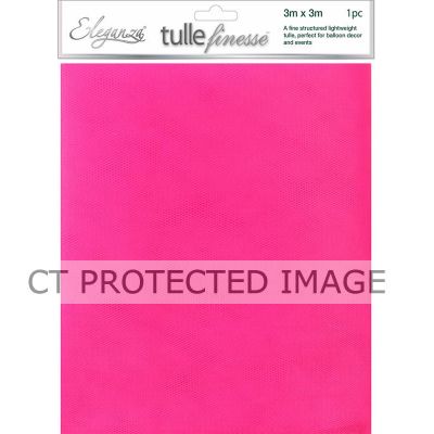 3m X 3m Hot Pink Tuille Sheet