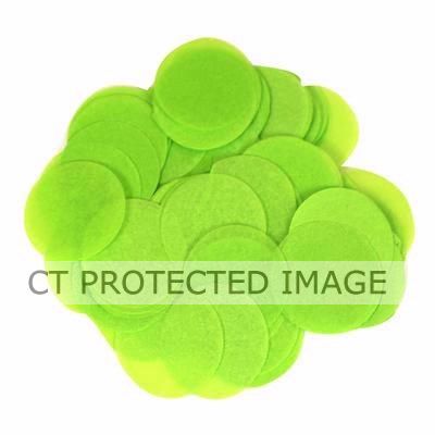 14g 15mm Lime Green Paper Confetti