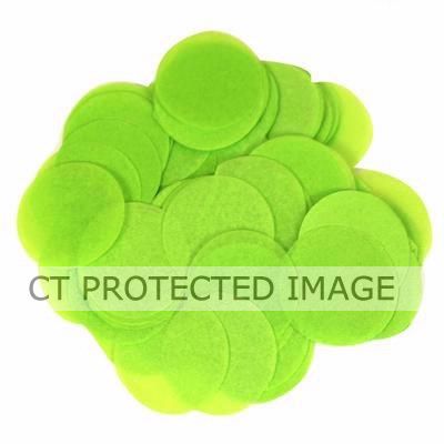 14g 25mm Lime Green Paper Confetti