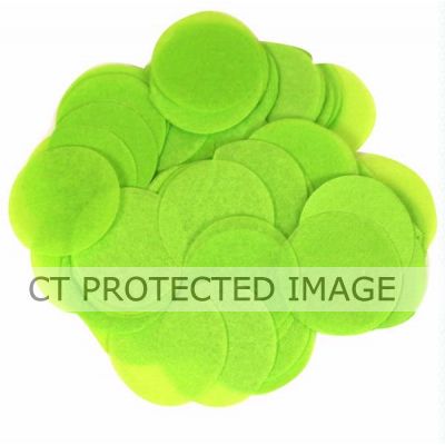 100g 55mm Lime Green Paper Confetti