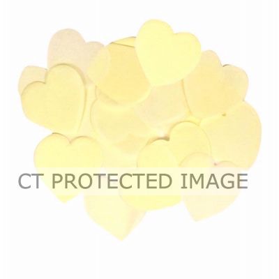 100g 30mm Ivory Hearts Paper Confetti
