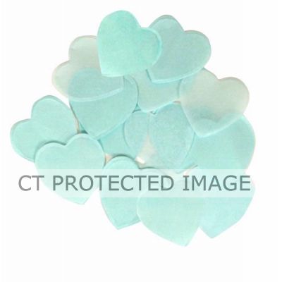 100g 30mm Light Blue Hearts Paper Confetti