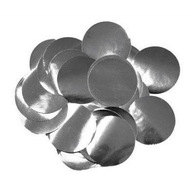 14g 10mm Metallic Silver Confetti