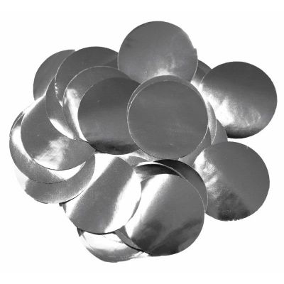 14g 25mm Metallic Silver Confetti