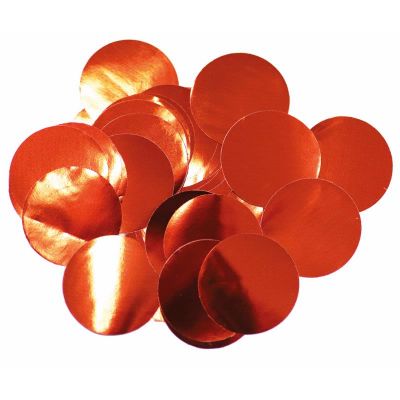 50g 25mm Metallic Red Confetti