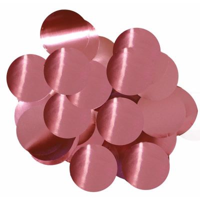 50g 25mm Metallic Light Pink Confetti