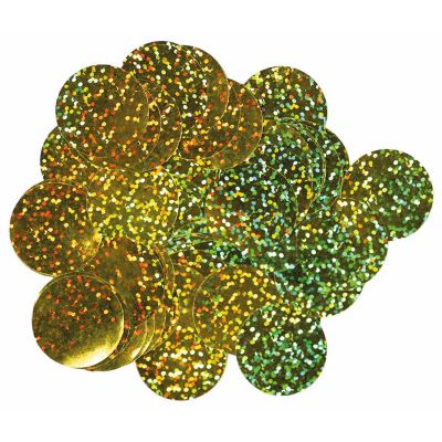 50g 25mm Holographic Gold Confetti