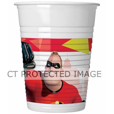  200ml The Incredibles 2 Cups (pack quantity 8) 