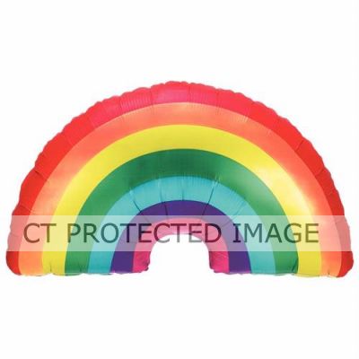 36 Inch Rainbow Super Shaped Foil Balloon Foil