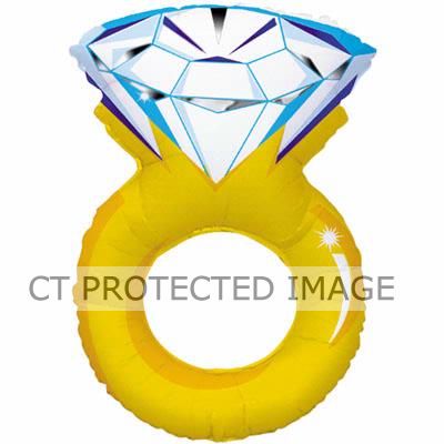 37 Inch Shape Wedding Ring Super Shaped Foil Balloon Foil