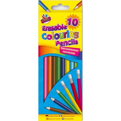  Erasable Coloured Pencils (pack quantity 10) 